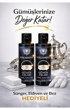 Gümüş Temizleyici Ve Parlatma Cilası 150ml 2 Adet Gümüş Temizleyici Ve Parlatma Cilası 150ml 2 Adet