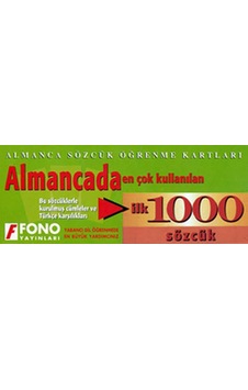 Almancada  İlk 1000 Sözcük Kartları - Kutulu- Fono Yayınları