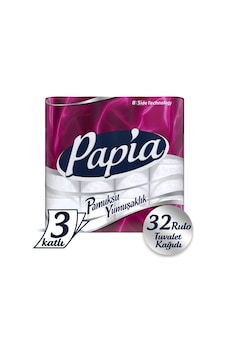 Papia 3 Katlı Tuvalet Kağıdı 32 Rulo Papia 3 Katlı Tuvalet Kağıdı 32 Rulo
