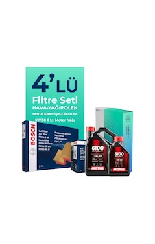 Bosch Ford Mondeo 2.0 Dizel Filtre Bakım Seti Motul Motor Yağlı (2002-2008) 4 Lü Bosch Ford Mondeo 2.0 Dizel Filtre Bakım Seti Motul Motor Yağlı (2002-2008) 4 Lü