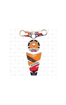 CBR 600RR 2007-2017 Repsol Tank Pad Depo Kapak Gidon Pad Set 3'lü Set CBR 600RR 2007-2017 Repsol Tank Pad Depo Kapak Gidon Pad Set 3'lü Set