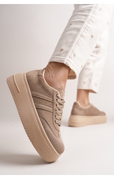 Bahrina Kadın Kalın Tabanlı Sneaker Vizon Bahrina Kadın Kalın Tabanlı Sneaker Vizon