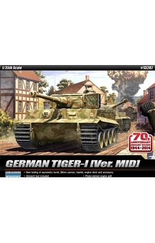 Academy 13287 1/35 Ölçek, Tiger-ı Mid. 70.yıl Normandiya Çıkartması Tankı, Plastik Model Kiti-49151