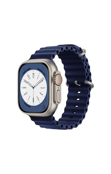 Forzacase Apple Uyumlu Watch Ultra 2 49mm İçin Oluklu Ocean Silikon Kordon Kayış - Fc007 Lacivert Forzacase Apple Uyumlu Watch Ultra 2 49mm İçin Oluklu Ocean Silikon Kordon Kayış - Fc007 Lacivert