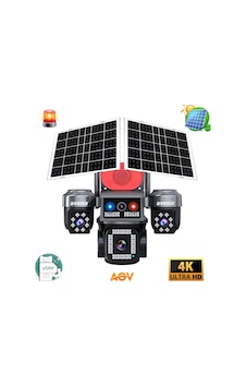 Avenir 4k Ultra Hd Solar Güvenlik Kamerası 3 Lensli, Esım, Aov Avenir 4k Ultra Hd Solar Güvenlik Kamerası 3 Lensli, Esım, Aov