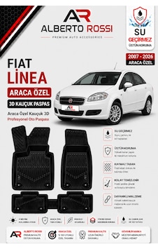 Fıat Linea 2007 - 2026 Araca Özel Kauçuk 3d Profesyonel Oto Paspası Fıat Linea 2007 - 2026 Araca Özel Kauçuk 3d Profesyonel Oto Paspası
