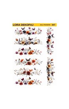 Lora Dekopaj Sulu Transfer Kağıdı - 347 25x35 Cm Lora Dekopaj Sulu Transfer Kağıdı - 347 25x35 Cm