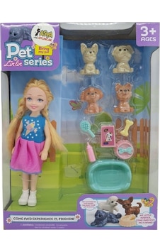 Pet Shop - Bebekli Köpek Bakım Seti - 7722-3 - Sarışın