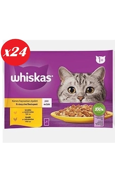 Whiskas Tavuklu Ve Hindili Yet. Kedi Maması 4x85gr Set 24'lü