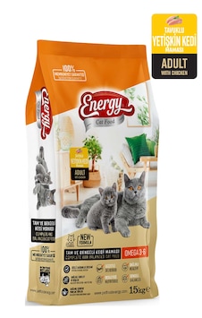 Energy Tavuk Etli Yetişkin Kedi Maması 2 x 15 KG Energy Tavuk Etli Yetişkin Kedi Maması 2 x 15 KG