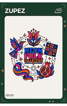 Zpz799 Neon Folk Collective Ütüyle Uygulanabilir Transfer Baskı - 911529671 Zpz799 Neon Folk Collective Ütüyle Uygulanabilir Transfer Baskı - 911529671