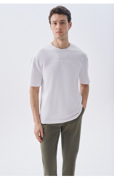Mudo Erkek Erkek Beyaz Oversize Bisiklet Yaka T-shirt 1267697 Mudo Erkek Erkek Beyaz Oversize Bisiklet Yaka T-shirt 1267697