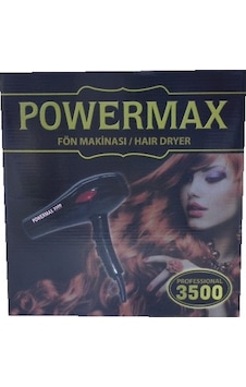Powermax 3500 2200 W Profesyonel Fön Makinesi Siyah