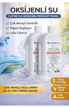 Hemengo Oksijenli Su 1 Litre 2 Adet Set %3 Hidrojen Peroksit Solüsyonu Çok Amaçlı Temizlik Ve Hijyen Sıvısı Hmngo Hemengo Oksijenli Su 1 Litre 2 Adet Set %3 Hidrojen Peroksit Solüsyonu Çok Amaçlı Temizlik Ve Hijyen Sıvısı Hmngo