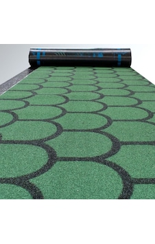 Arduazlı Kumlu Rulo Shingle Şingıl Membran, Yeşil, 4 Mm, Yonca Desen, 1 Rulo 10 M2 Arduazlı Kumlu Rulo Shingle Şingıl Membran, Yeşil, 4 Mm, Yonca Desen, 1 Rulo 10 M2