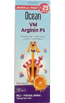 Ocean Vm Arginin Ps Şurup 150 Ml %25 İndirimli Ocean Vm Arginin Ps Şurup 150 Ml %25 İndirimli