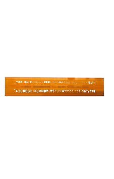 Standardgraph Yazı Şablonu 0,5mm Turuncu Standardgraph Yazı Şablonu 0,5mm Turuncu