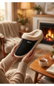 Relaxa Kadın Ev Gün Terliği, Yumuşak,kürklü,yumuşak Tabanlı, Şık Terlik Siyah Relaxa Kadın Ev Gün Terliği, Yumuşak,kürklü,yumuşak Tabanlı, Şık Terlik Siyah