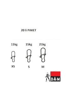 Dam D-Lock Snaps Klips 20 Adet (492738666) Dam D-Lock Snaps Klips 20 Adet (492738666)