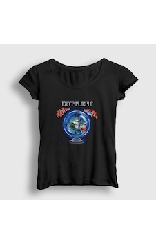 Presmono Kadın Slaves And Masters Deep Purple T-shirt Siyah Presmono Kadın Slaves And Masters Deep Purple T-shirt Siyah