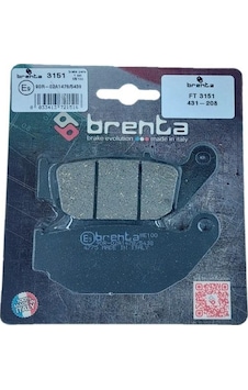 Brenta 431-208 2017-2021 Benelli Tnt 125 Arka Fren Balatası Organik Balata Brenta 431-208 2017-2021 Benelli Tnt 125 Arka Fren Balatası Organik Balata