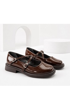 Dabab Shoes Marsel Kadın Acı Kahve Rugan Çapraz Bantlı Tokalı 2 Cm Kalın Taban Mary Jane Ayakkabı Kahverengi Dabab Shoes Marsel Kadın Acı Kahve Rugan Çapraz Bantlı Tokalı 2 Cm Kalın Taban Mary Jane Ayakkabı Kahverengi
