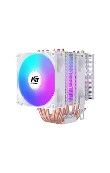 Ng Twin Frost 600w Rainbow Dual Fan Dual Radyatör 6 Bakır Borulu Cpu Soğutucu Beyaz Ng Twin Frost 600w Rainbow Dual Fan Dual Radyatör 6 Bakır Borulu Cpu Soğutucu Beyaz