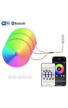 Rgb Neon Piksel Led Kumandalı Sese Duyarlı Bluetooth 5 Metre Usb İle Çalışan 220 Volt Tak Çalıştır 5 METRE Rgb Neon Piksel Led Kumandalı Sese Duyarlı Bluetooth 5 Metre Usb İle Çalışan 220 Volt Tak Çalıştır 5 METRE