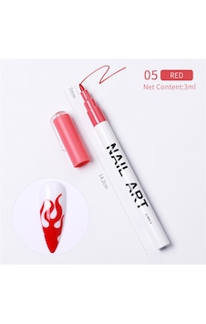 Nail Art Çizim Kalemi Kırmızı 53542-5