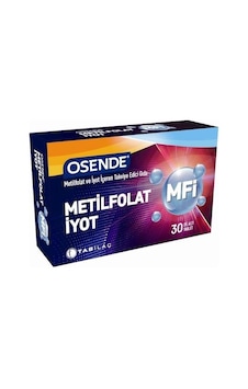 Osende Metilfolat & Iyot 30 Dil Altı Tableti Osende Metilfolat & Iyot 30 Dil Altı Tableti