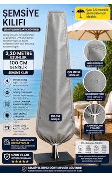 Şemsiye Kılıfı Su Geçirmez 230 Gr Dokuma Naylon Branda Uv Korumalı Çap 3,5 Metre Şemsiyeler İçin Bahçe Şemsiye Koruyucu Gri Şemsiye Kılıfı Su Geçirmez 230 Gr Dokuma Naylon Branda Uv Korumalı Çap 3,5 Metre Şemsiyeler İçin Bahçe Şemsiye Koruyucu Gri