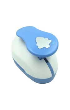 RedApple Şekilli Mega Boy Delgeç/Şekilgeç 4.3 cm Delgeç Çam Ağacı Mavi