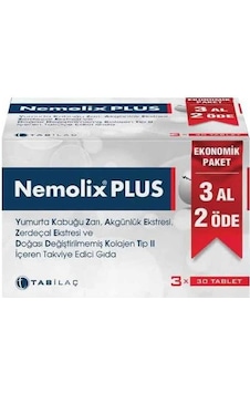 Nemolix Plus 30 Tablet - 3 Al 2 Öde Nemolix Plus 30 Tablet - 3 Al 2 Öde