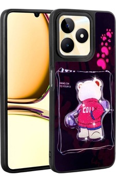 Realme C55 4g Uyumlu Case Shining Embossed Iconic Figured Amas Silicone Cover