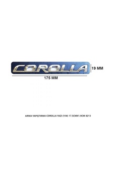 Mefsa Corolla Bagaj Yazısı Arma Yapıştırma 17.5cmx1.9cm Mefsa Corolla Bagaj Yazısı Arma Yapıştırma 17.5cmx1.9cm