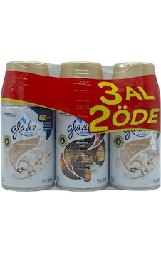 Glade Otomatik Sprey Oda Kokusu Yedek İpeksi Vanilya 2'li + Oryantal Oud  3 x 269 ML