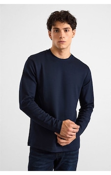 Süvari Lacivert Regular Düz Baskısız İnterlok Bisiklet Yaka Cepsiz Düz Sweatshirt Ssw2013700035-m09 Süvari Lacivert Regular Düz Baskısız İnterlok Bisiklet Yaka Cepsiz Düz Sweatshirt Ssw2013700035-m09