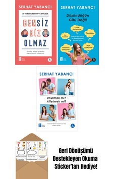 Serhat Yabancı 3 Kita Set / Bensiz Biz Olmaz - Düşündüğün Gibi Değil + Okuma Sticker'ları