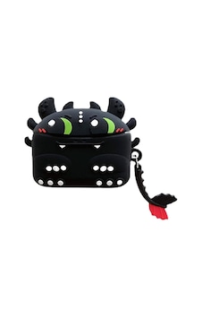 Enco Air 2 Pro Uyumlu Monster Figürlü Koruyucu Kılıf Siyah Enco Air 2 Pro Uyumlu Monster Figürlü Koruyucu Kılıf Siyah