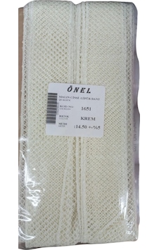 Dantel Polyester Güpür Bant Krem 14,50 Metre En 3 Cm On-1651-kr Dantel Polyester Güpür Bant Krem 14,50 Metre En 3 Cm On-1651-kr