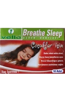 Vello Breathe Sleep Burun Bandı Çocuk İçin 10 Adet