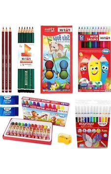 Ebitda Okul Kırtasiye Seti - Fatih 12 Renk Kuru Boya Kalemi & Daha Fazlası - Tam Kullanım Kırtasiye Seti Ebitda Okul Kırtasiye Seti - Fatih 12 Renk Kuru Boya Kalemi & Daha Fazlası - Tam Kullanım Kırtasiye Seti