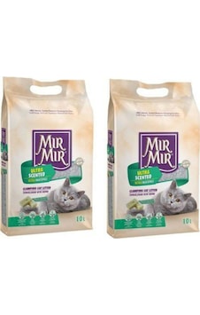 Mır Mır Beyaz Sabun Kokulu Topaklanan Kedi Kumu 2 x 10 L Mır Mır Beyaz Sabun Kokulu Topaklanan Kedi Kumu 2 x 10 L