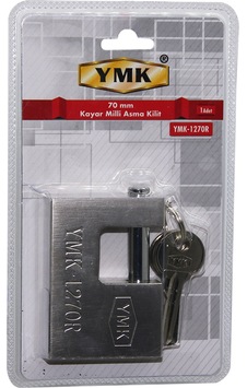 70mm Gri Kayar Milli Asma Kilit 70mm Gri Kayar Milli Asma Kilit