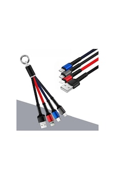 Go İthalat Işıklı Anahtarlık Model 3 İn 1 Usb Çıkışlı Mikro,type-c Ve İphone Uyumlu Şarj Kablosu 1.2M 3ın1 Go İthalat Işıklı Anahtarlık Model 3 İn 1 Usb Çıkışlı Mikro,type-c Ve İphone Uyumlu Şarj Kablosu 1.2M 3ın1