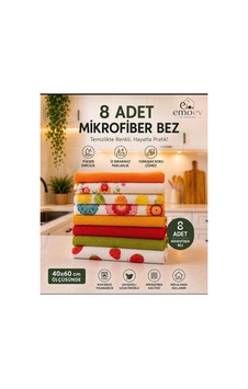 8 Adet Mikrofiber Mutfak Kurulama Bezi 40x60 Cm Leke Bırakmaz Desenli Temizlik Bezi Seti Diğer 8 Adet Mikrofiber Mutfak Kurulama Bezi 40x60 Cm Leke Bırakmaz Desenli Temizlik Bezi Seti Diğer
