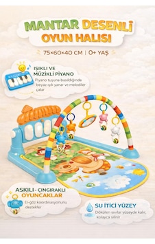Kutulu Piyanolu Mantar Oyun Halısı Kutulu Piyanolu Mantar Oyun Halısı