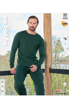 Aydoğan Erkek Modal Uzun Kollu Pijama Takımı 3435 - 001 Aydoğan Erkek Modal Uzun Kollu Pijama Takımı 3435 - 001