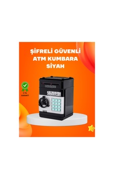 Astraltech Otomatik Para Çeken Şifreli Atm Tasarımlı Kumbara