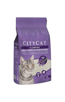 City Cat Lavanta Kokulu İnce Topaklaşan Bentonit Kedi Kumu 10 L